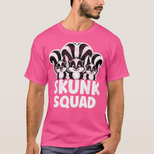 Skunk Squad Animal Spaß T-Shirt