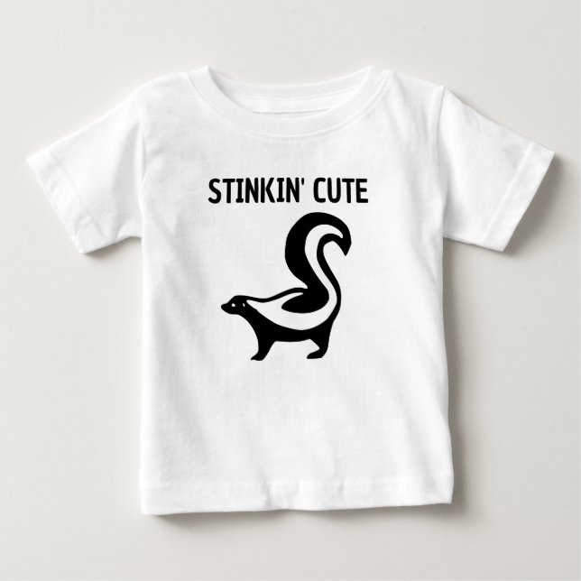 SKUNK STINKING NIEDLICH BABY PUN T - SHIRT (Vorderseite)