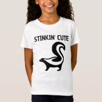 SKUNK STINKING NIEDLICH KIDS PUN T - SHIRT