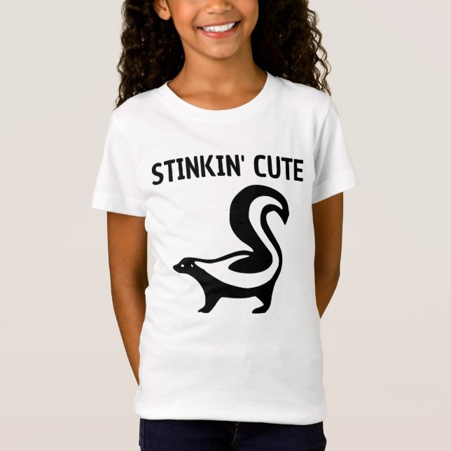 SKUNK STINKING NIEDLICH KIDS PUN T - SHIRT (Vorderseite)