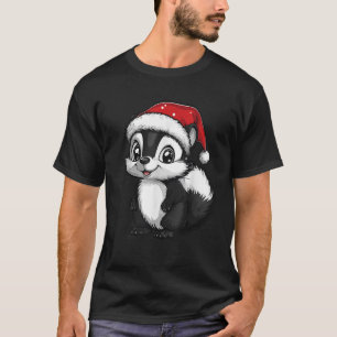 Skunk Weihnachtsmannmütze Xmas Boys Girls T-Shirt