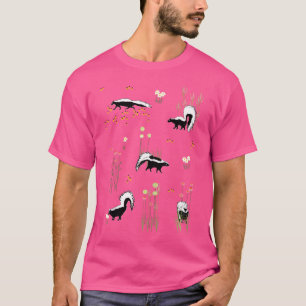 Skunken und Wildblumen T-Shirt