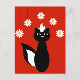 Skunky-Blume Postkarte