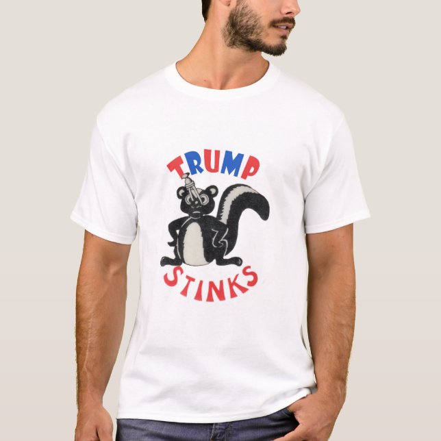 Skunky sagt: Trumpf-Gestank! T-Shirt (Vorderseite)