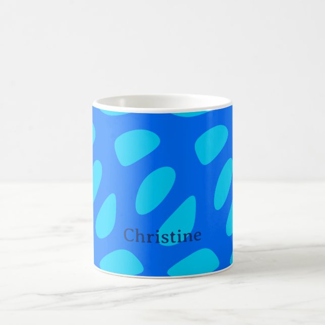 Skurril abstrakte Tränenformen Muster Kaffeetasse (Mittel)