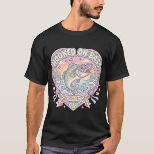 Skurril an Spaß gebunden Pastell Herz Angel Barsch T-Shirt
