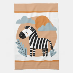 Skurril beeinflusste skandinavische Zebra Geschirrtuch