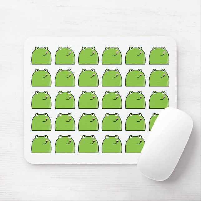 Skurril Design-Mauspad mit grünem Frosch Mousepad (Mit Mouse)