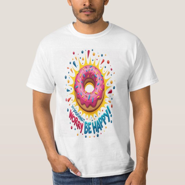 Skurril Donut Pop Art Explosion T-Shirt (Vorderseite)