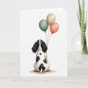 Skurril gestaltete Ballon-Geburtstagskarte Karte