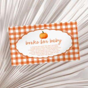 Skurril Herbst-Kürbis-Baby-Party-Bücher für Baby Begleitkarte