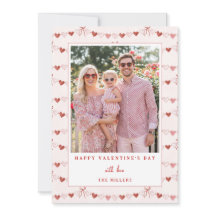 Skurril Herzen Frohen Valentinstag Fotokarte