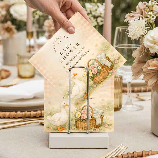 Skurril - Lachhafte Gans - Baby Shower zum Frühlin Serviette (Von Creator hochgeladen)