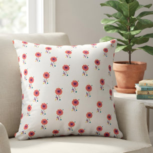 Skurril närrisches Blumen-Boho-Kinderzimmer-Dekor Kissen