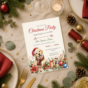 Skurril-Party zum Hund Weihnachten Einladung