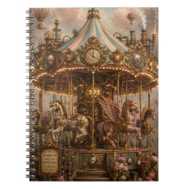 Skurril-Steampunk-Karussell Notizblock
