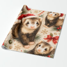 Skurril verpacktes Weihnachtsgeschenk für Frettche