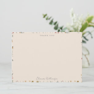Skurril Wildblumen Boho Baby Shower Name Dankeskarte