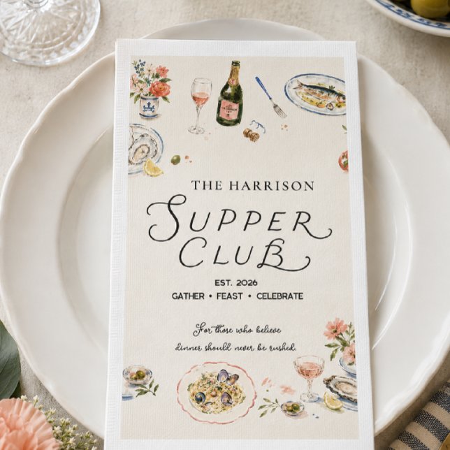 Skurrile Abendgesellschaft Dinnerparty Serviette (Von Creator hochgeladen)