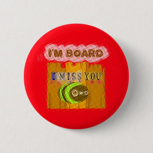 Skurrile Bienen-Kunstprint Button