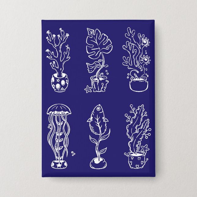 Skurrile Botanik Button (Vorderseite)