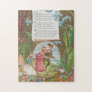 Skurrile funky Retro Valentinskarte, Kate Greenway Puzzle