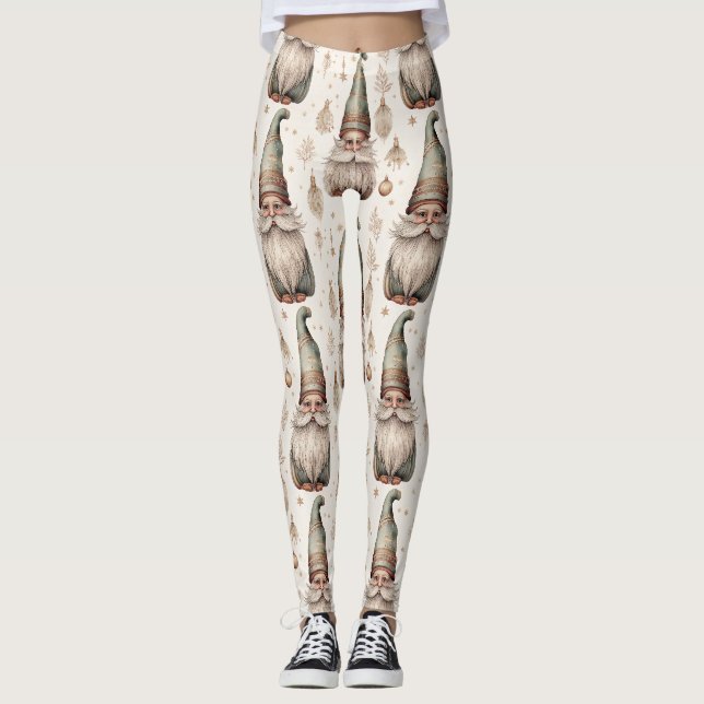 Skurrile Gartenzwerge & Botanik (1) Leggings (Vorderseite)