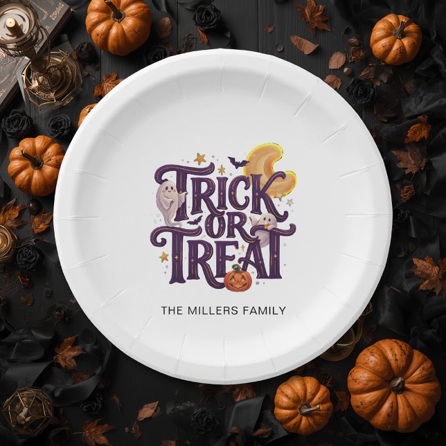 Skurrile Geister Halloween Pappteller (Von Creator hochgeladen)