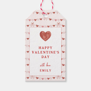 Skurrile Herzen Frohe Valentinstag-Tags Geschenkanhänger