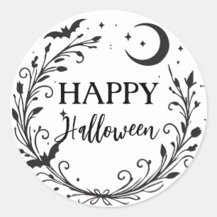Skurrile Hexen-Wicca-Kräuter-Magie-Halloween Runder Aufkleber