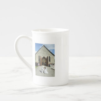 Skurrile Hochzeit von Katze und Maus Kaffeetasse Prozellantasse
