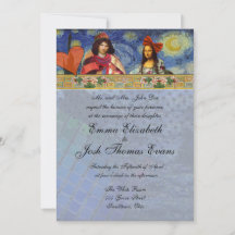 Skurrile Hochzeitseinladung Bunt Einzigartig