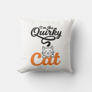 Skurrile Katze Vintage Gravur Katzenliebhaber Desi Kissen