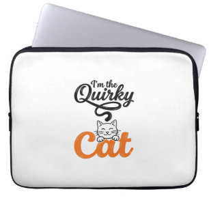 Skurrile Katze Vintage Gravur Katzenliebhaber Desi Laptopschutzhülle