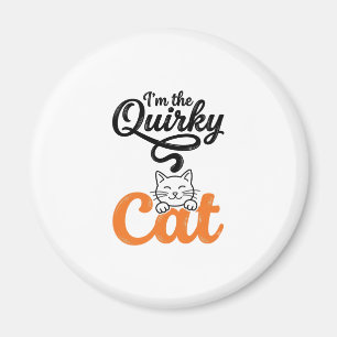 Skurrile Katze Vintage Gravur Katzenliebhaber Desi Magnet