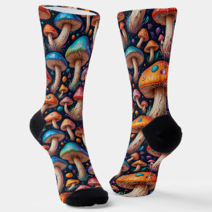 Skurrile Pilz-Crew-Socken Socken