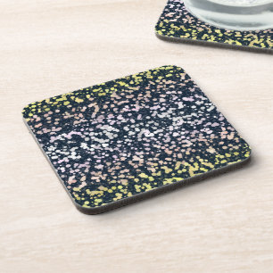 Skurrile Süße Retro-Boho-Flora-Pangender-Stolzflag Getränkeuntersetzer