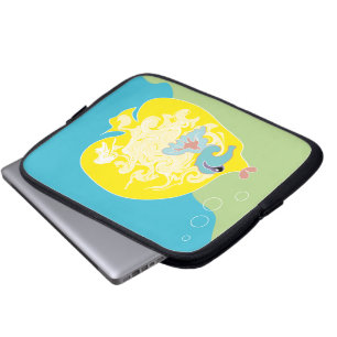 Skurrile tropische Fisch-Ozean-Kunst Laptopschutzhülle