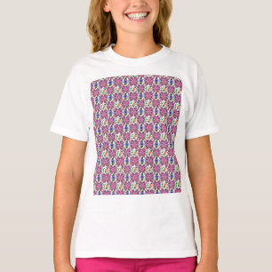 Skurrile Volksvogel-Blumenmuster T-Shirt
