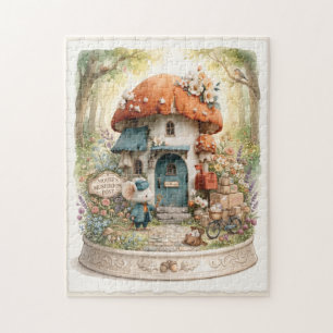 Skurrile Wasserfarbe eines Mausepostamts Puzzle