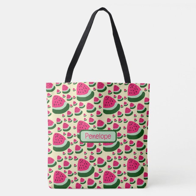 Skurrile Wassermelonen Süßes Sommerfrucht-Muster  (Vorderseite)