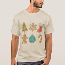 Skurrile Weihnachtsplätzchen-Icons T-Shirt