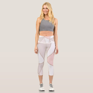 Skurrile Wildblumen-Aquarellmuster-Frauen-Le Capri Leggings