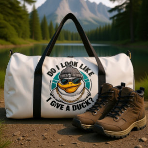 Skurriler Enten-Fashionista-Fragen Duffle Bag
