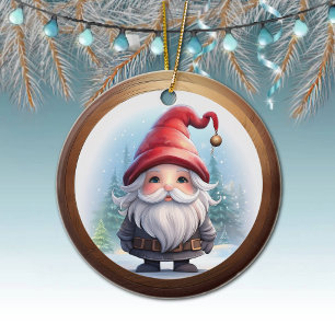 Skurriler Feiertags-Charakter-Schmuck zweiseitig🎄 Keramik Ornament