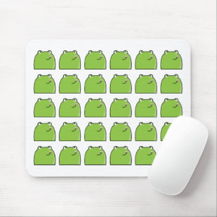 Skurriler grüner Frosch-Muster Süßes Tier-Mauspa Mousepad