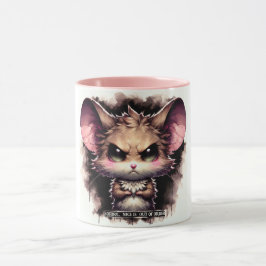 Skurriler Kaffeebecher mit wütender Maus Tasse