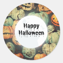 Skurriler Vintage-Halloween-Kürbis