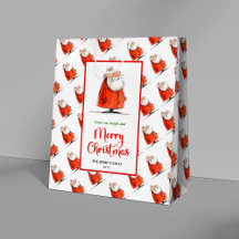 Skurriler Weihnachtsmann fröhliche Feiertags-Gesch