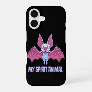 Skurriles Albino-Fledermaus-Spirit-Tier iPhone 16 Hülle